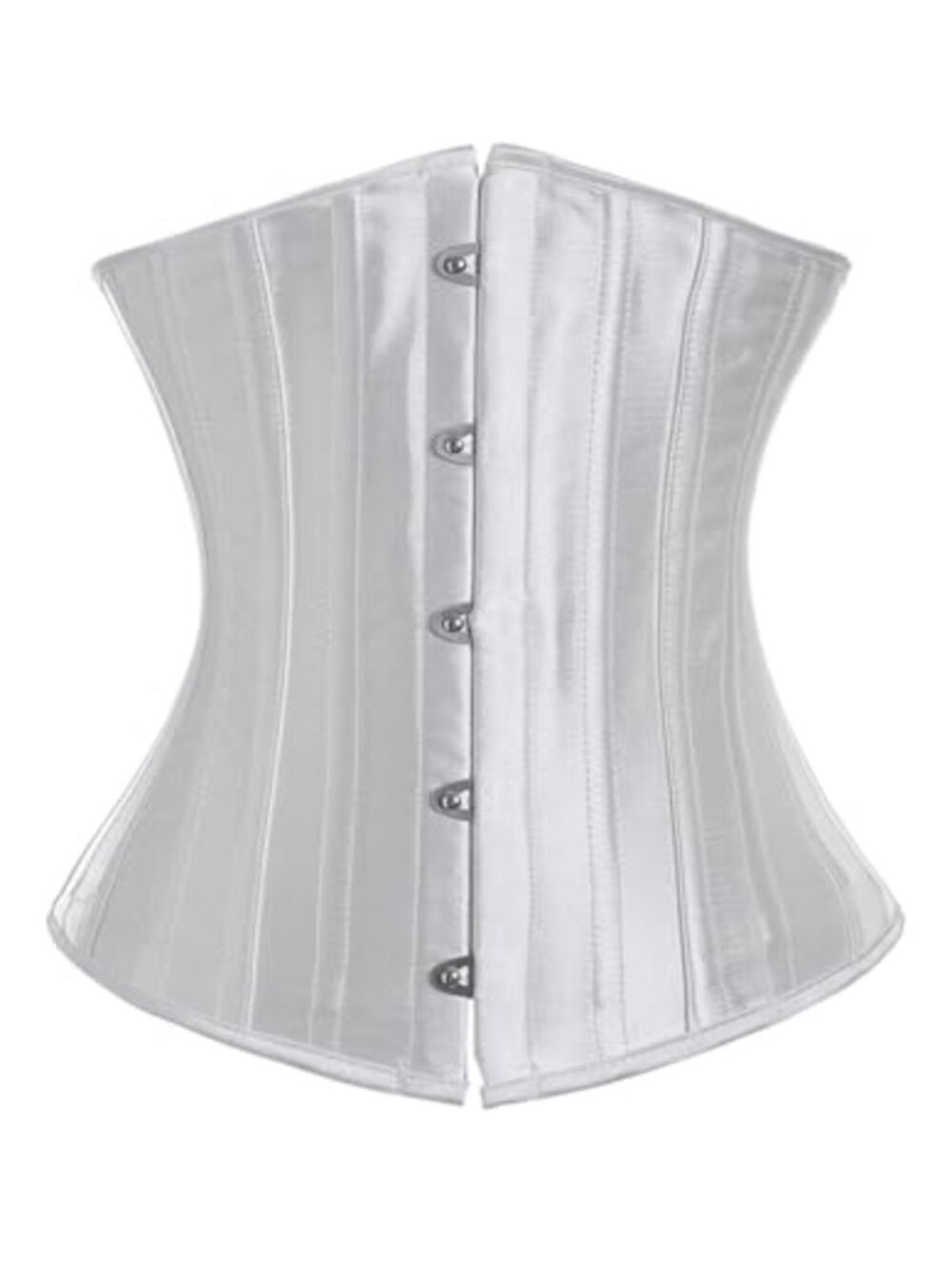 Underbust Corset Top Steel Boned Lace Up Bustier Hourglass Waist